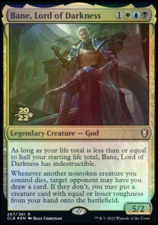 Bane, Lord of Darkness [Commander Legends: Battle for Baldur's Gate Prerelease Promos] | Fandemonia Ltd