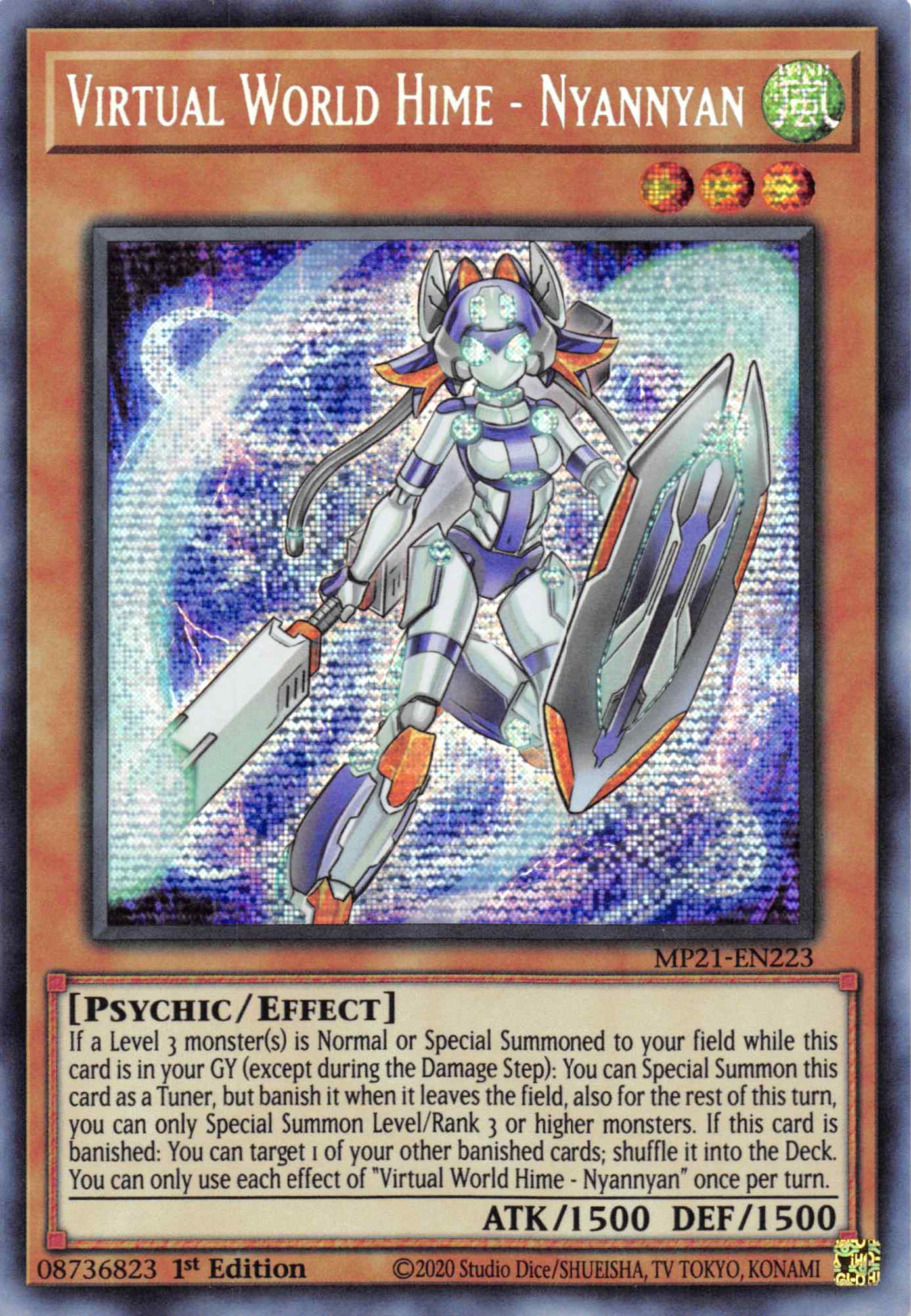 Virtual World Hime - Nyannyan [MP21-EN223] Prismatic Secret Rare | Fandemonia Ltd