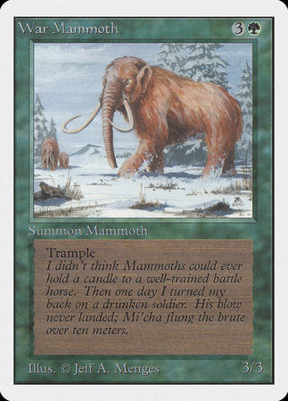 War Mammoth [Unlimited Edition] | Fandemonia Ltd