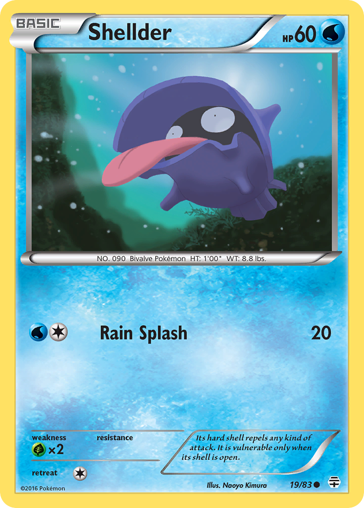 Shellder (19/83) [XY: Generations] | Fandemonia Ltd