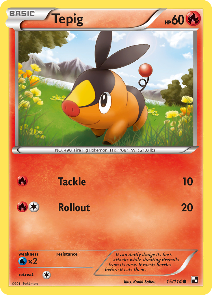 Tepig (15/114) [Black & White: Base Set] | Fandemonia Ltd