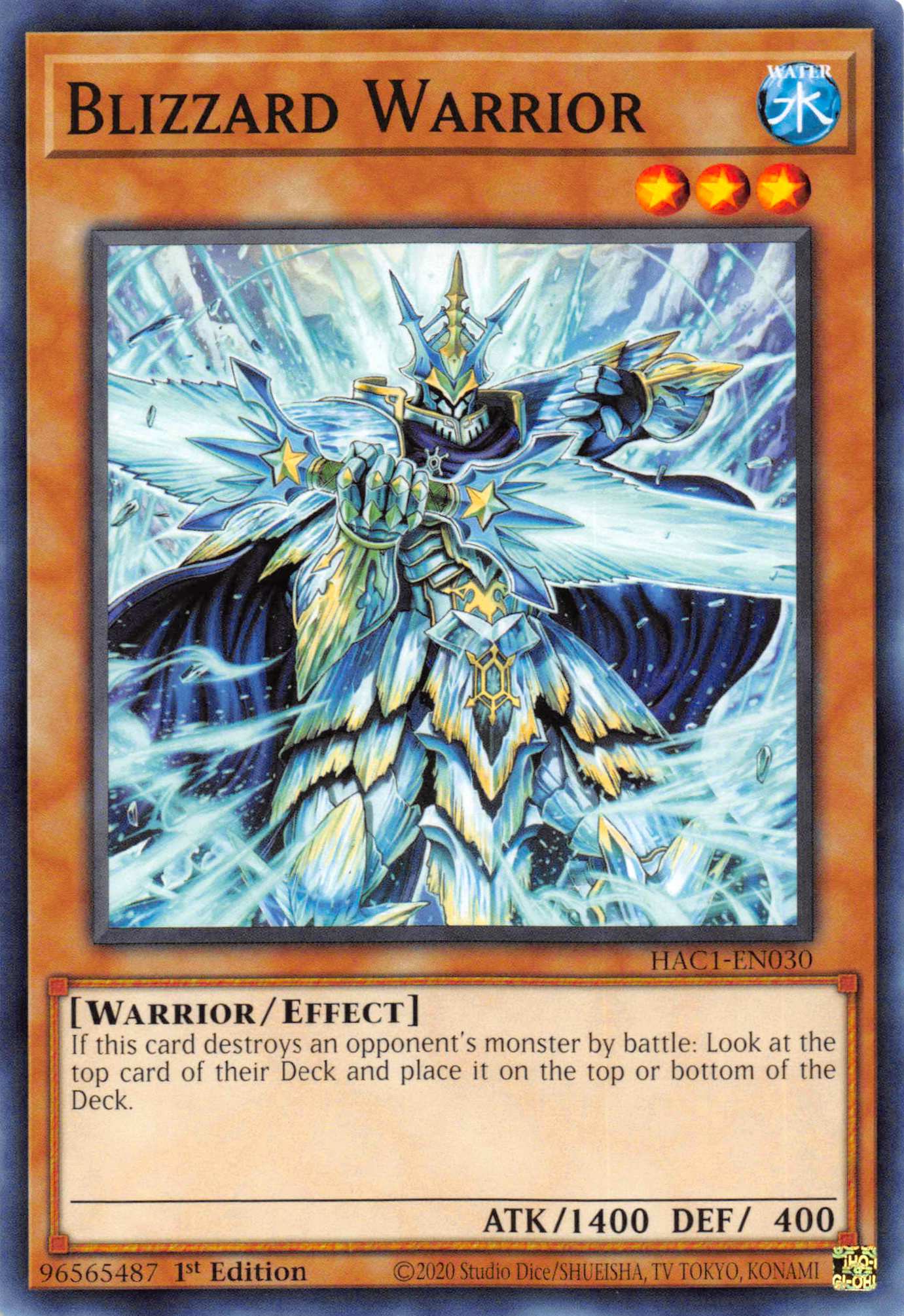 Blizzard Warrior [HAC1-EN030] Common | Fandemonia Ltd