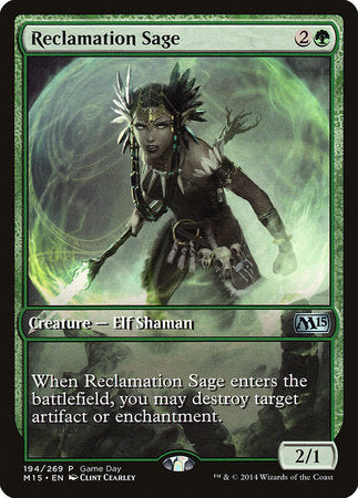 Reclamation Sage [Magic 2015 Promos] | Fandemonia Ltd