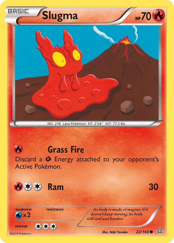 Slugma (22/160) [XY: Primal Clash] | Fandemonia Ltd