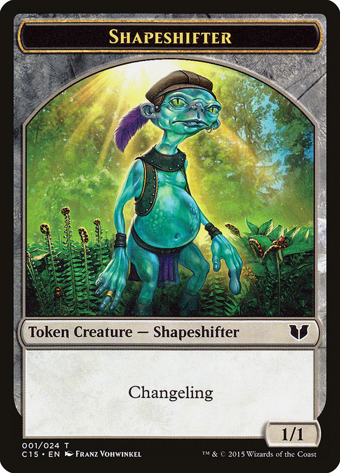 Elemental Shaman // Shapeshifter Double-Sided Token [Commander 2015 Tokens] | Fandemonia Ltd