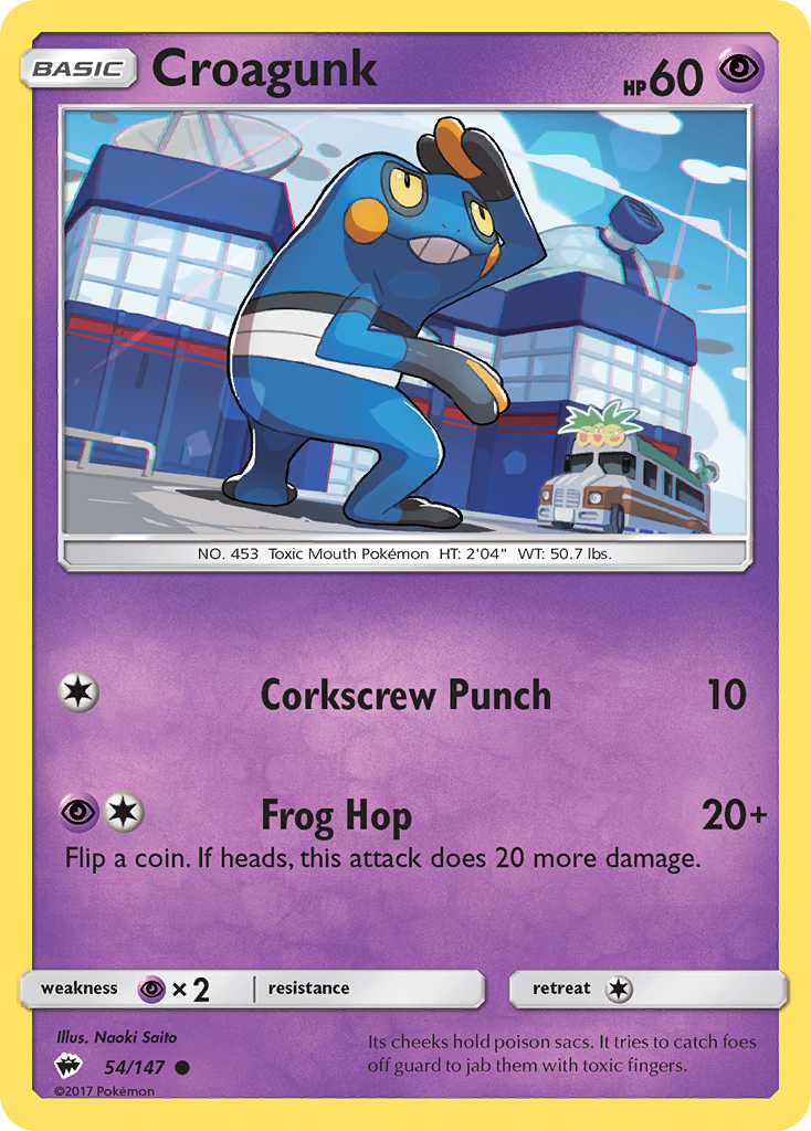 Croagunk (54/147) [Sun & Moon: Burning Shadows] | Fandemonia Ltd