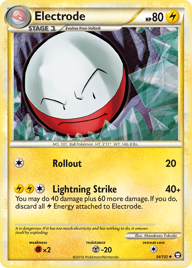 Electrode (34/102) [HeartGold & SoulSilver: Triumphant] | Fandemonia Ltd