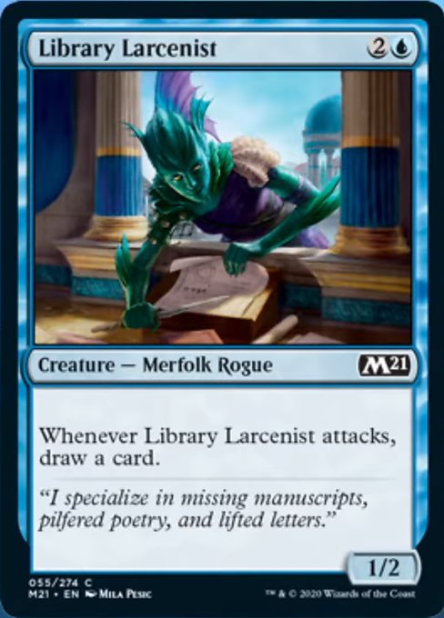 Library Larcenist [Core Set 2021] | Fandemonia Ltd