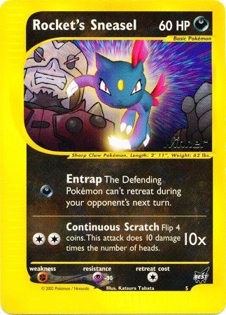 Rocket's Sneasel (5) (Winner) [Best of Promos] | Fandemonia Ltd