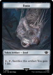 Tentacle // Food (0024) Double-Sided Token (Surge Foil) [The Lord of the Rings: Tales of Middle-Earth Tokens] | Fandemonia Ltd