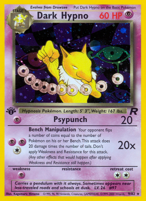 Dark Hypno (9/82) [Team Rocket 1st Edition] | Fandemonia Ltd