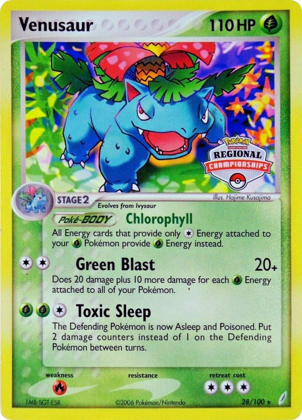 Venusaur (28/100) (Regional Championship Promo) [EX: Crystal Guardians] | Fandemonia Ltd