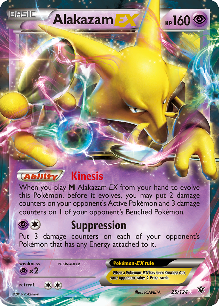 Alakazam EX (25/124) [XY: Fates Collide] | Fandemonia Ltd