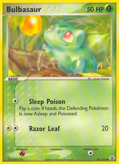 Bulbasaur (54/112) [EX: FireRed & LeafGreen] | Fandemonia Ltd