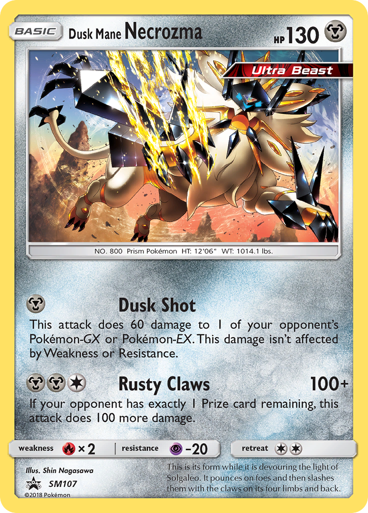 Dusk Mane Necrozma (SM107) [Sun & Moon: Black Star Promos] | Fandemonia Ltd