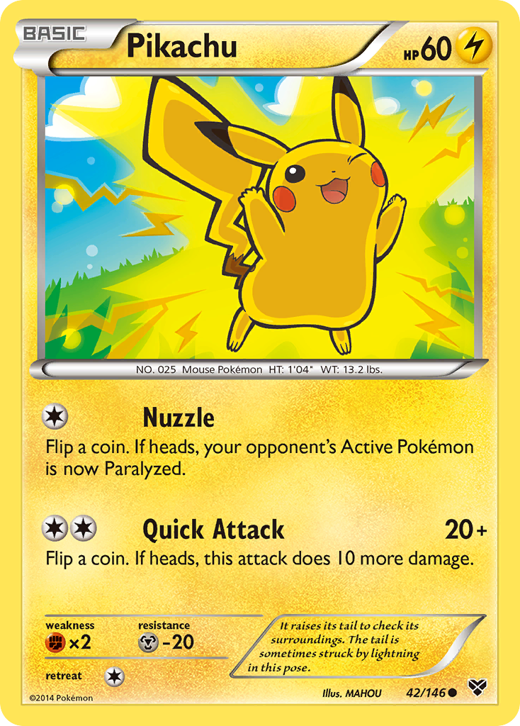 Pikachu (42/146) [XY: Base Set] | Fandemonia Ltd