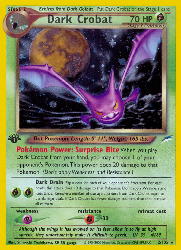 Dark Crobat (2/105) [Neo Destiny 1st Edition] | Fandemonia Ltd