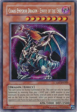 Chaos Emperor Dragon - Envoy of the End [IOC-EN000] Secret Rare | Fandemonia Ltd