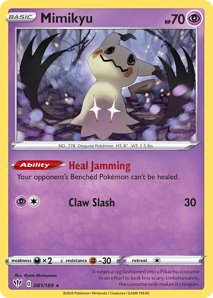 Mimikyu (081/189) (Cosmos Holo) [Sword & Shield: Darkness Ablaze] | Fandemonia Ltd