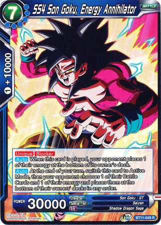 SS4 Son Goku, Energy Annihilator [BT11-049] | Fandemonia Ltd