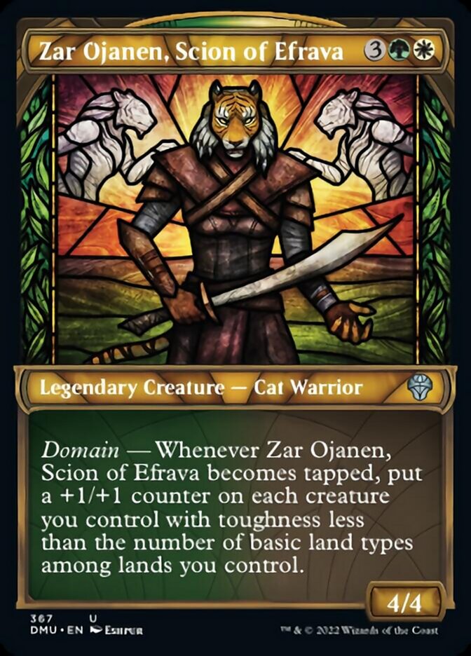 Zar Ojanen, Scion of Efrava (Showcase Textured) [Dominaria United] | Fandemonia Ltd