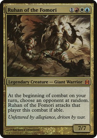 Ruhan of the Fomori (Oversized) [Commander 2011 Oversized] | Fandemonia Ltd