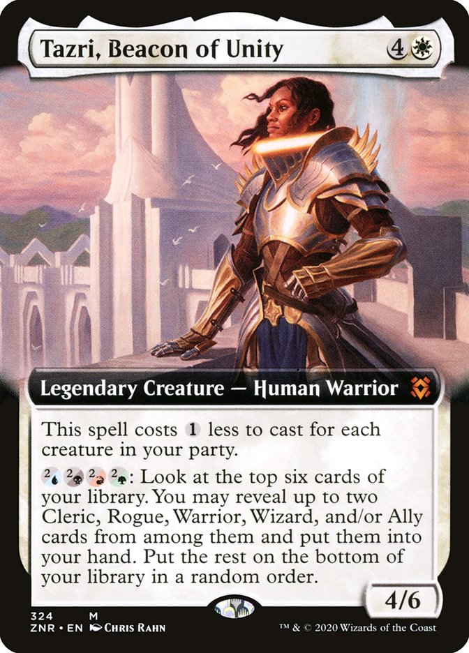 Tazri, Beacon of Unity (Extended Art) [Zendikar Rising] | Fandemonia Ltd