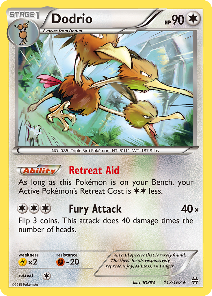 Dodrio (117/162) [XY: BREAKthrough] | Fandemonia Ltd