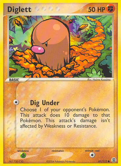 Diglett (61/112) [EX: FireRed & LeafGreen] | Fandemonia Ltd