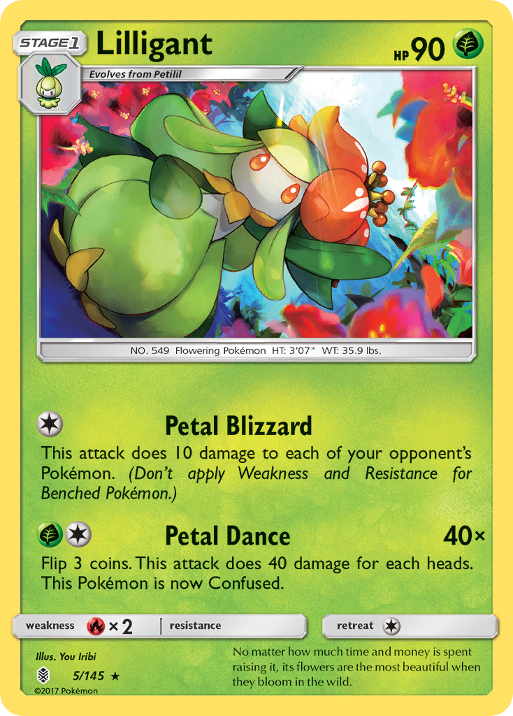 Lilligant (5/145) [Sun & Moon: Guardians Rising] | Fandemonia Ltd