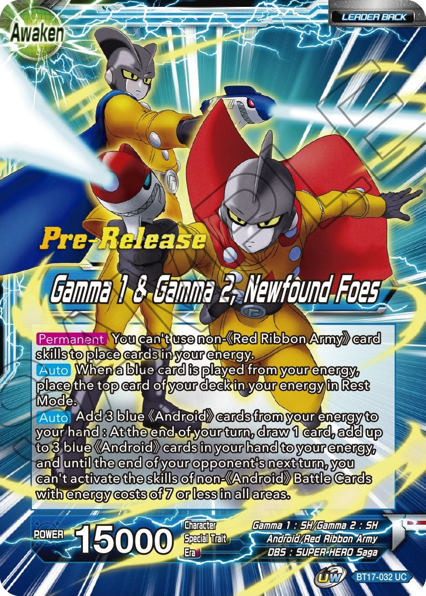 Gamma 1 & Gamma 2 // Gamma 1 & Gamma 2, Newfound Foes (BT17-032) [Ultimate Squad Prerelease Promos] | Fandemonia Ltd