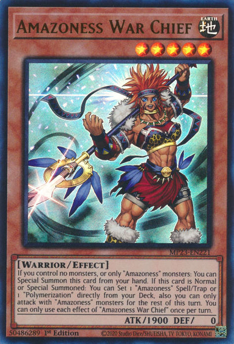 Amazoness War Chief [MP23-EN221] Ultra Rare | Fandemonia Ltd