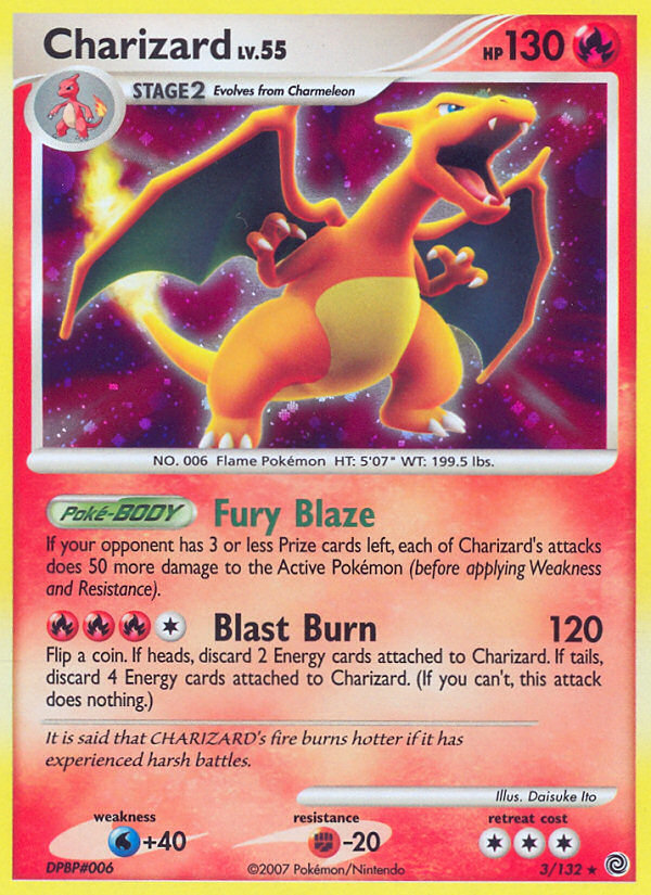 Charizard (3/132) [Diamond & Pearl: Secret Wonders] | Fandemonia Ltd