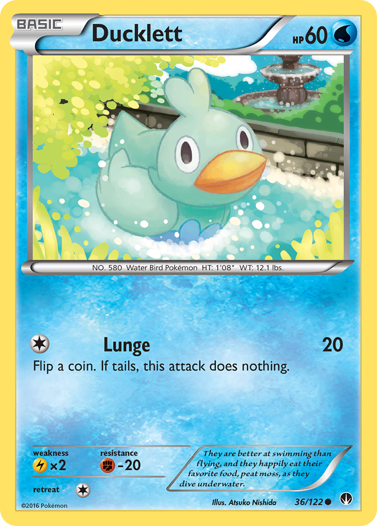 Ducklett (36/122) [XY: BREAKpoint] | Fandemonia Ltd