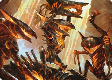 Gleeful Demolition Art Card [Phyrexia: All Will Be One Art Series] | Fandemonia Ltd