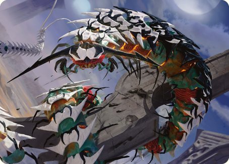 Atraxa's Skitterfang Art Card [Phyrexia: All Will Be One Art Series] | Fandemonia Ltd