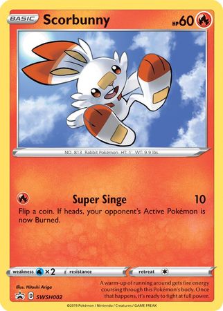 Scorbunny (SWSH002) [Sword & Shield: Black Star Promos] | Fandemonia Ltd