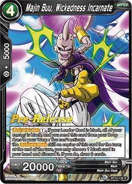 Majin Buu, Wickedness Incarnate (BT10-126) [Rise of the Unison Warrior Prerelease Promos] | Fandemonia Ltd