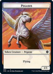 Pegasus // Thopter Double-Sided Token [Starter Commander Decks] | Fandemonia Ltd