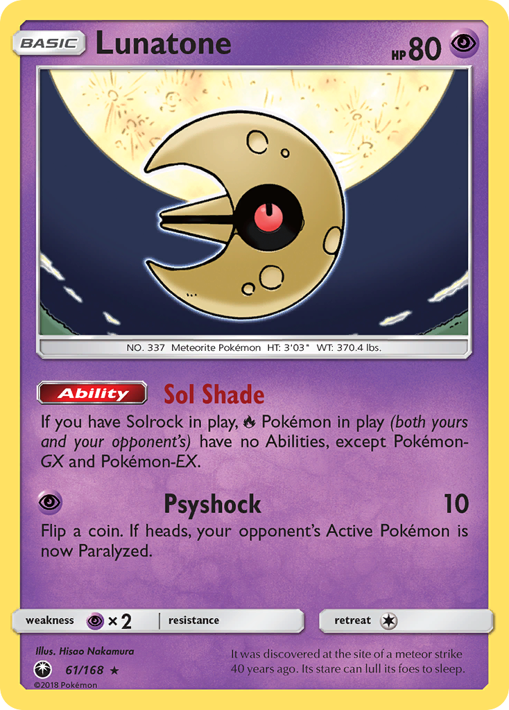 Lunatone (61/168) [Sun & Moon: Celestial Storm] | Fandemonia Ltd