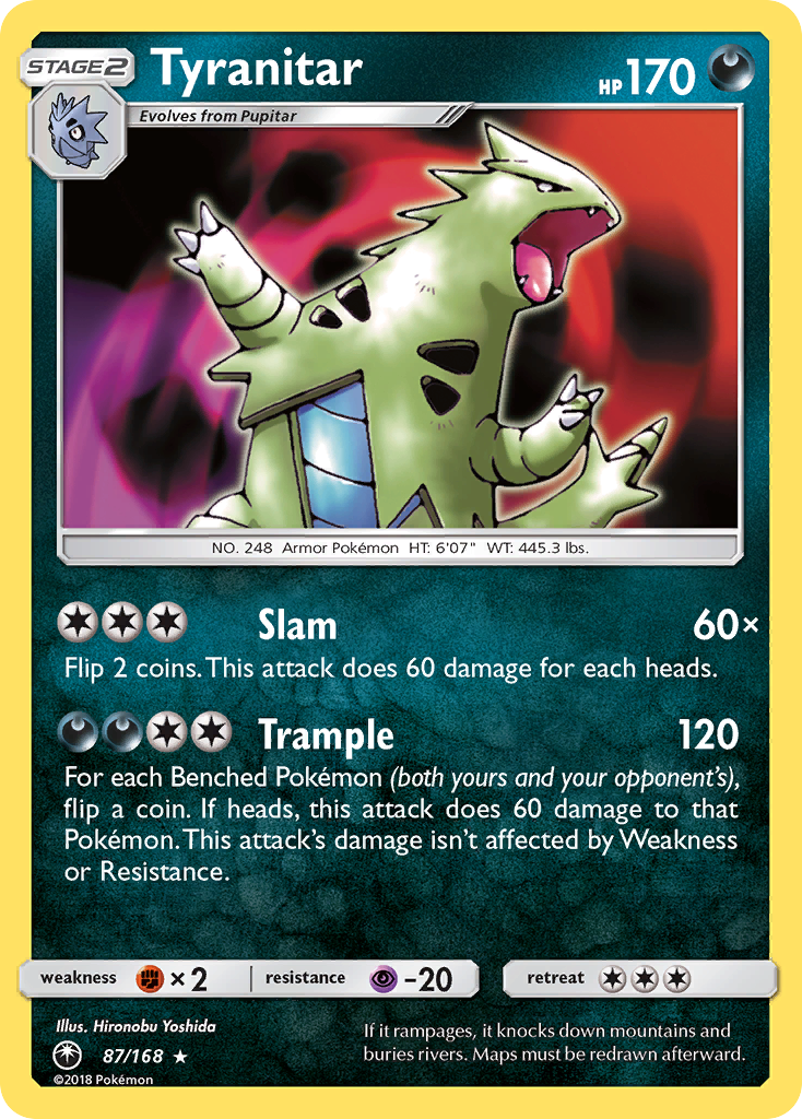 Tyranitar (87/168) [Sun & Moon: Celestial Storm] | Fandemonia Ltd