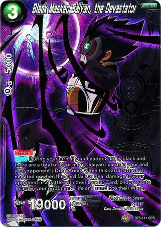 Black Masked Saiyan, the Devastator (SPR) (BT5-111) [Miraculous Revival] | Fandemonia Ltd