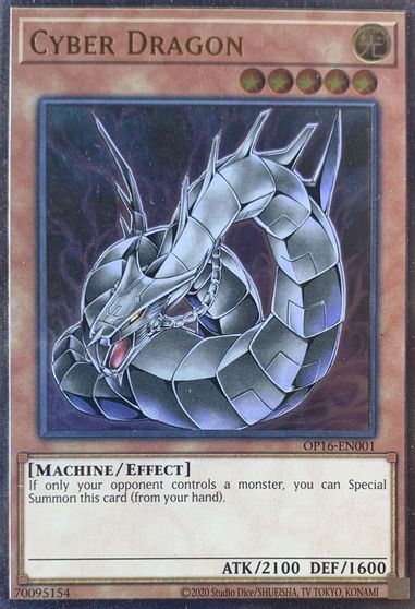 Cyber Dragon [OP16-EN001] Ultimate Rare | Fandemonia Ltd