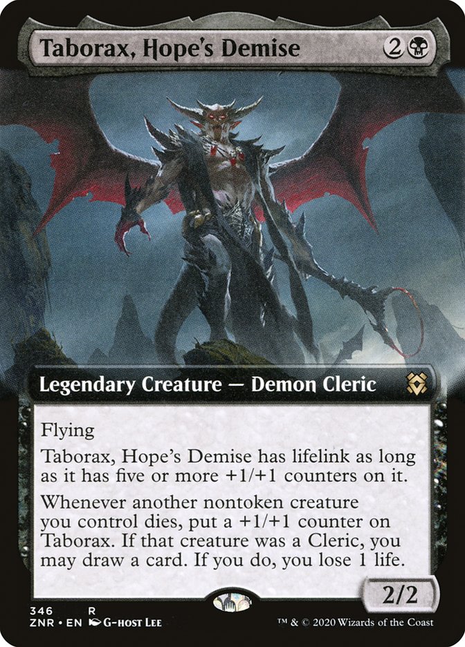 Taborax, Hope's Demise (Extended Art) [Zendikar Rising] | Fandemonia Ltd