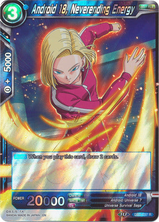 Android 18, Neverending Energy [DB2-037] | Fandemonia Ltd