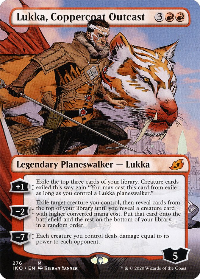 Lukka, Coppercoat Outcast (Borderless) [Ikoria: Lair of Behemoths] | Fandemonia Ltd