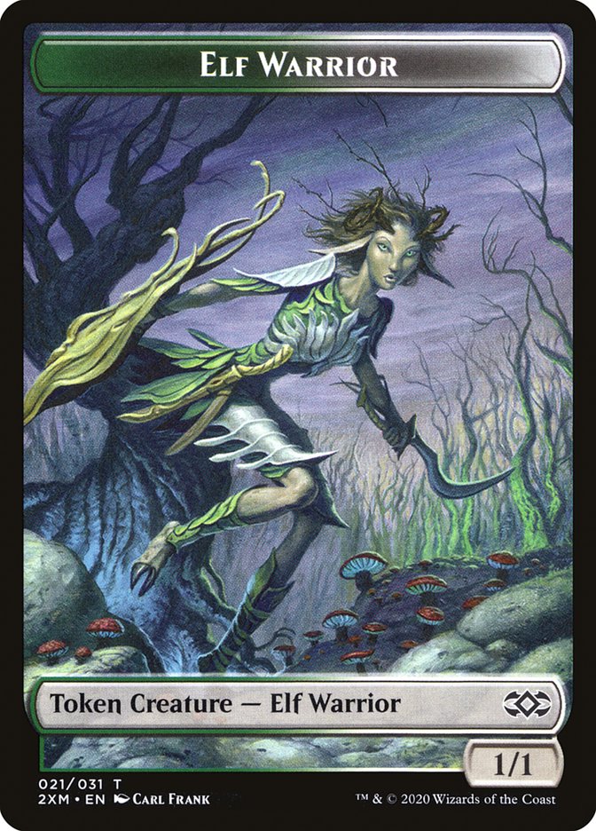 Elf Warrior Token [Double Masters] | Fandemonia Ltd