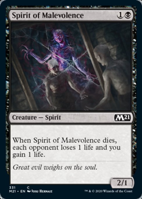 Spirit of Malevolence [Core Set 2021] | Fandemonia Ltd