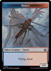 Soldier // Insect Double-Sided Token [March of the Machine Commander Tokens] | Fandemonia Ltd