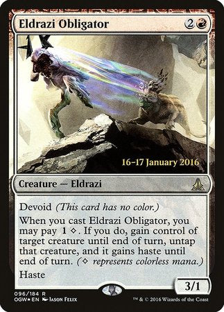 Eldrazi Obligator [Oath of the Gatewatch Promos] | Fandemonia Ltd